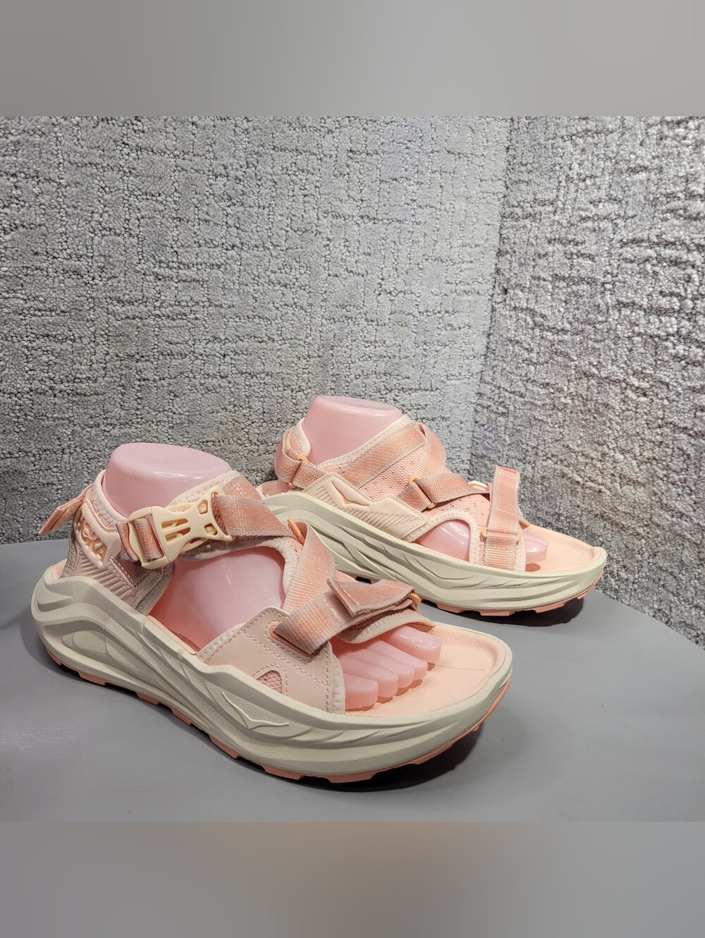 Hoka One One Infini Hike TC Women's Size US 9.5 B Dawn Light / Vanilla Sandals - Picture 6 of 16